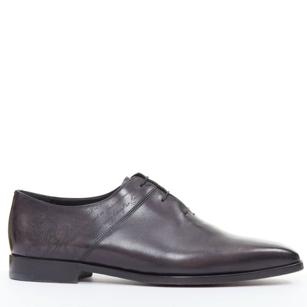 Berluti Calf Leather Calligraphy Loafers